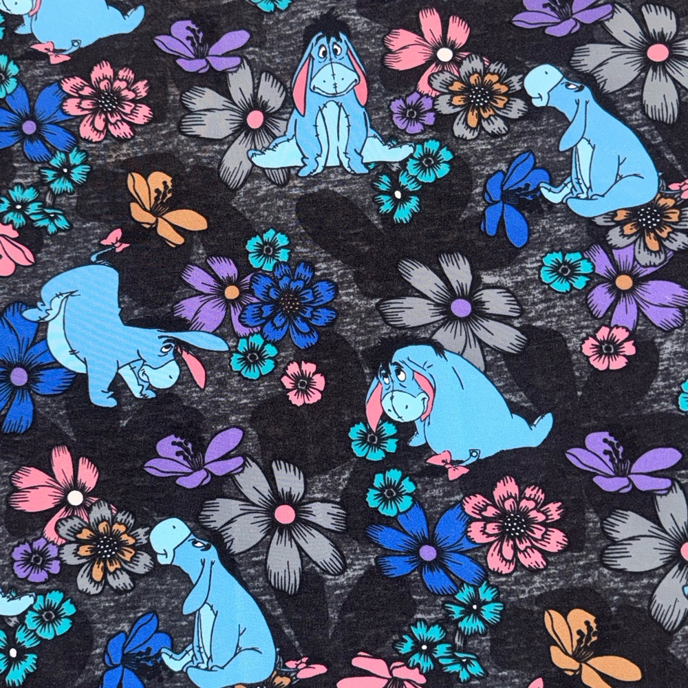 Eeyore Disney Scrub Top - Black and Blue - Picture 8 of 10